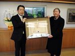 紺綬褒章を受章した岩楯さん