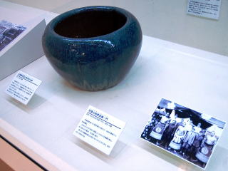 昭和の名横綱・双葉山が勤労奉仕時に東邦酒類に寄贈した火鉢