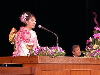 決意を語る貝塚実行委員長