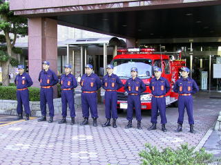 消防団員の写真