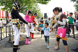 子どもに人気のヒーローの写真