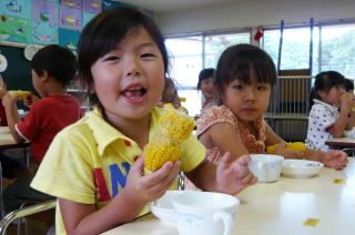 甘いとうもろこし