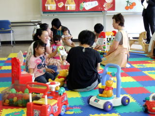 ママ友の話も弾みます