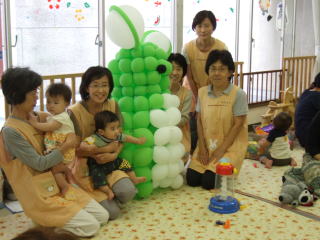 大きなおもちゃもひだまりルームならでは