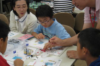 電気と磁力の実験の写真