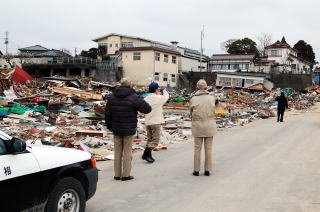 被災地を視察