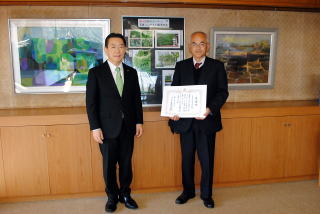 県立流山高等学校へ感謝状を贈呈