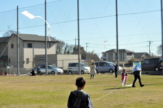 1月15日の凧あげ大会に向けて