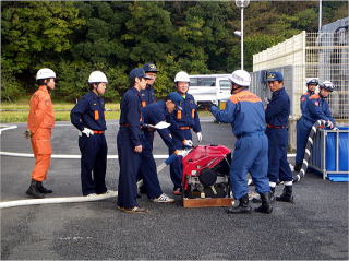 消火栓及び貯水槽の部署要領訓練