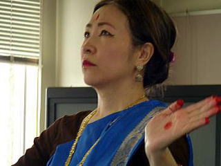 プロのインド舞踊家