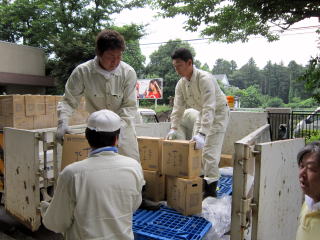 能登町から海洋深層水の寄贈