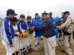 流山市少年野球連盟が相馬市を訪問