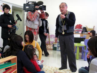 NHKが取材に来た写真