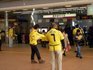 流山おおたかの森駅の自由通路で