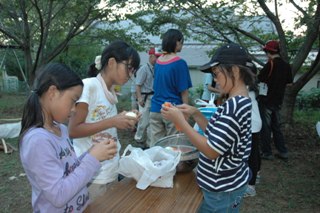 夕食の準備