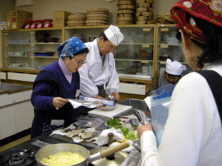 和食5品を調理