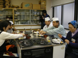 お楽しみの試食