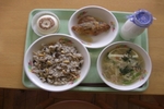 能登大豆とひじきの炊き込みご飯と長野県の郷土料理おやき