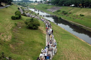 運河橋の上から