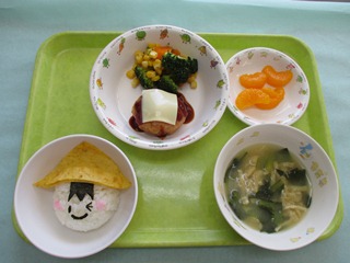 かわいらしいメニューに大喜び