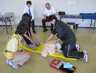 心肺蘇生法はハードでした