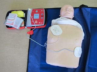 今回の講習で使用したAED