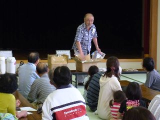 非常食と給水の体験会