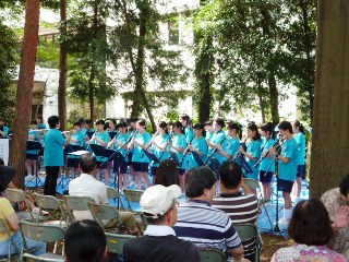 西初石中学校吹奏楽部による演奏