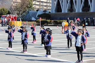 「ちびっこ町火消し」に合わせて