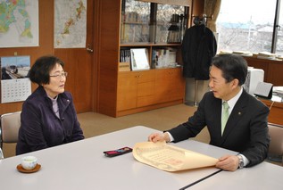 井崎市長と面会