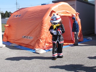 流山市消防本部のマスコットキャラクターのおおたか君