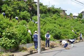 あじさい通りの整備活動