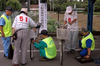 自転車の無料点検