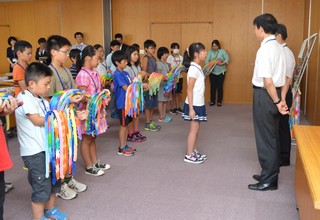 平和大使代表のあいさつ