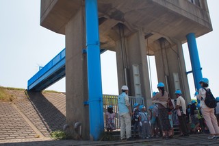 江戸川にある取水口