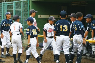 相馬市の野球少年たちが流山に