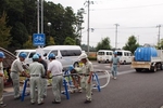 水道給水訓練のようす