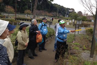 合流地点の水辺公園にて