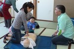 AEDの取り扱いについての実施訓練