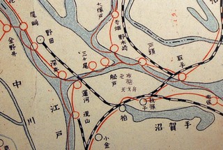 利根運河の大正7年ころの寄航場