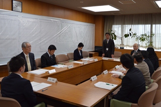 防災会議の様子