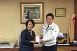 熊坂代表と立谷相馬市長の写真