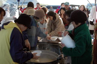 おいしい豚汁をご馳走に