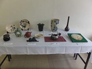 陶芸作品などの展示の写真