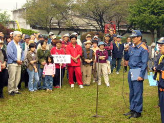 北消防署から講評