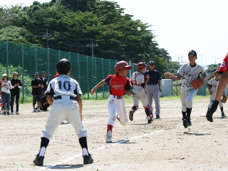 試合中の写真