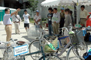 自転車で熱環境調査