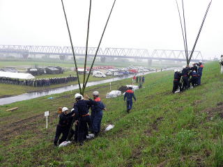 実践さながらに演習開始