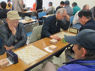 将棋対局中の写真