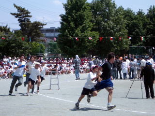 白熱した運動会